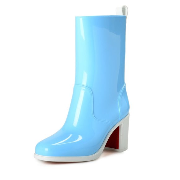 Christian Louboutin Shoes - Christian Louboutin Women's "Version Splash" Heeled Rain Boots Shoes